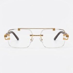 Executive Gold Rimless Transition Glasses