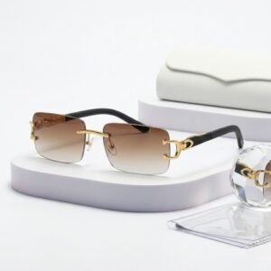 Cartier Air Rectangular Sunglasses